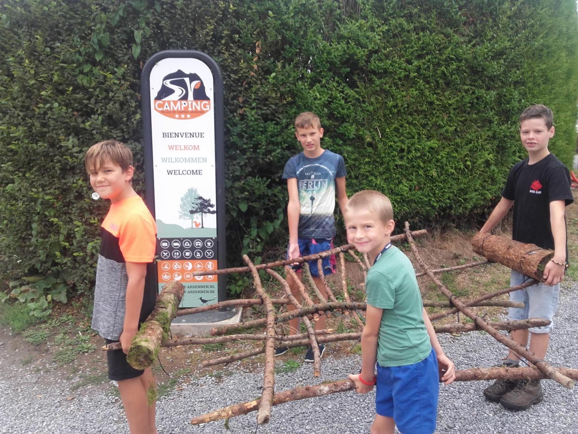 Safari tent at Camping Village Sy Ferrieres Bagian luar foto